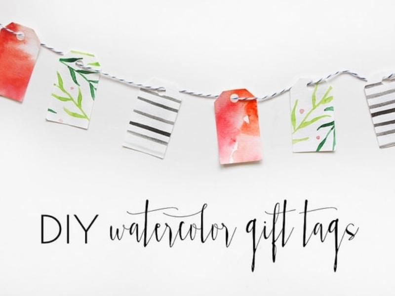 Watercolor Gift Tags