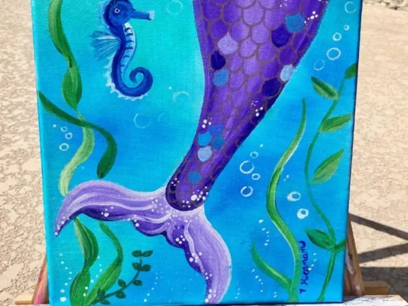 Mermaid Tail Painting