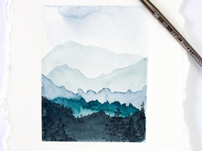 Paint Landscapes with Minimal Details