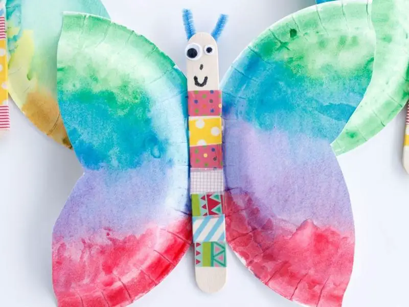Decorate a Paper Plate Butterfly