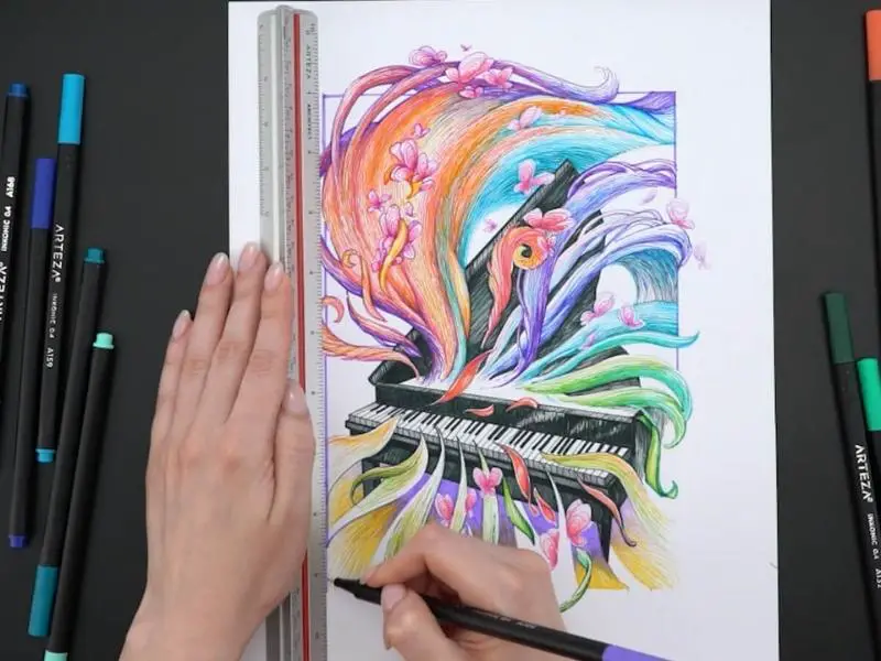 Incredible Piano Drawing