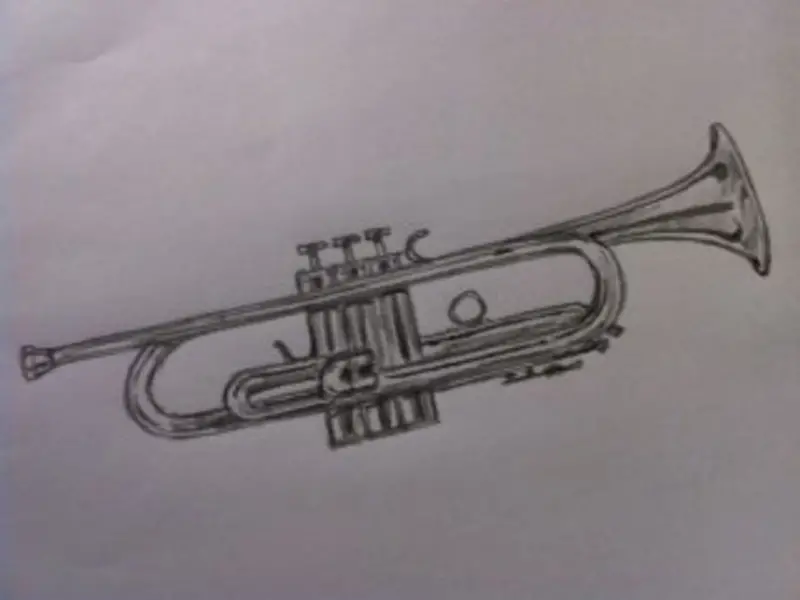 Trumpet Drawing