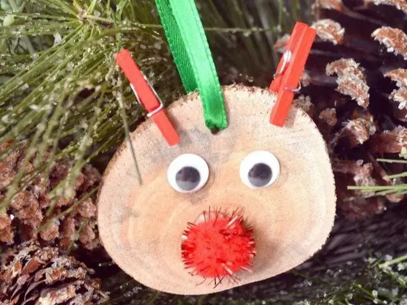 Reindeer Wooden Christmas Ornaments