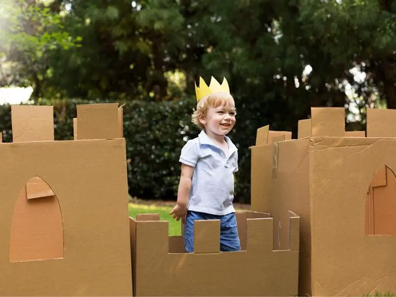 DIY cardboard fort ideas for kids