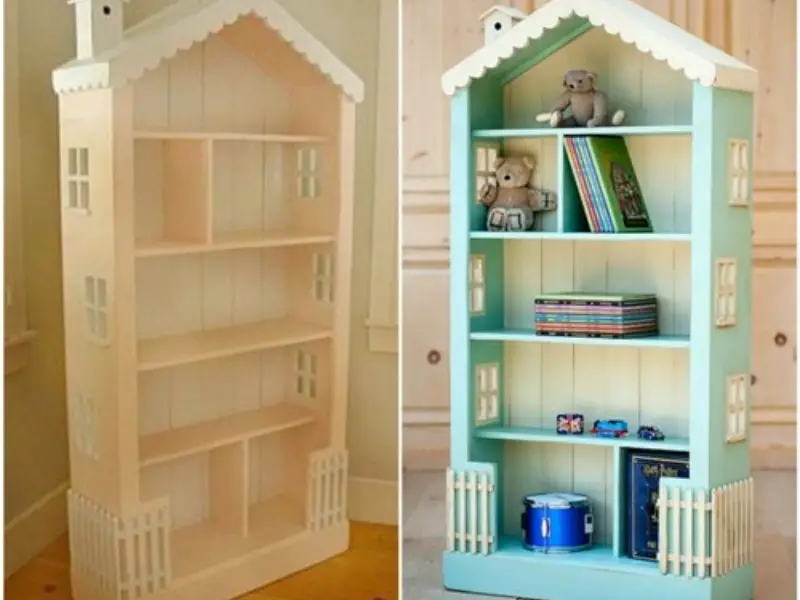 DIY Bookcase Dollhouse
