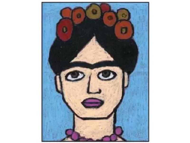 Frida Kahlo Coloring Page