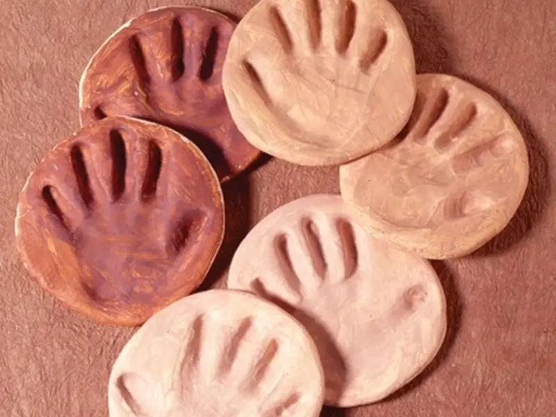 Handprints Model Magic Craft