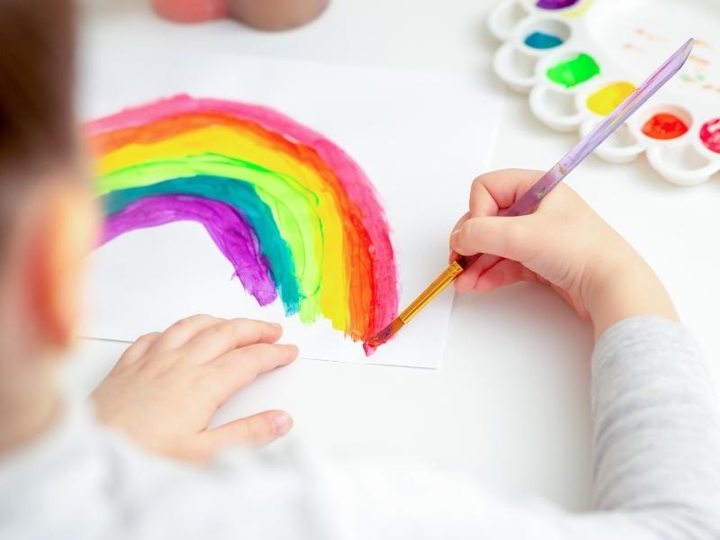 Rainbow Art Ideas For Kids - Messy Little Monster