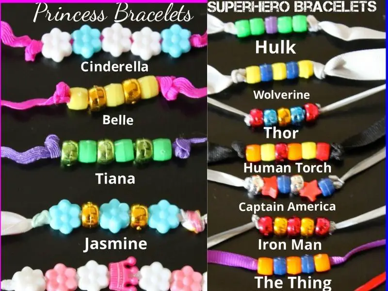 Superhero and Princess Bracelets