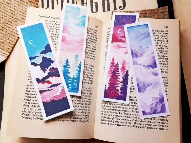 Coloring Bookmarks With Semi-abstract Designs Doodle Arts 