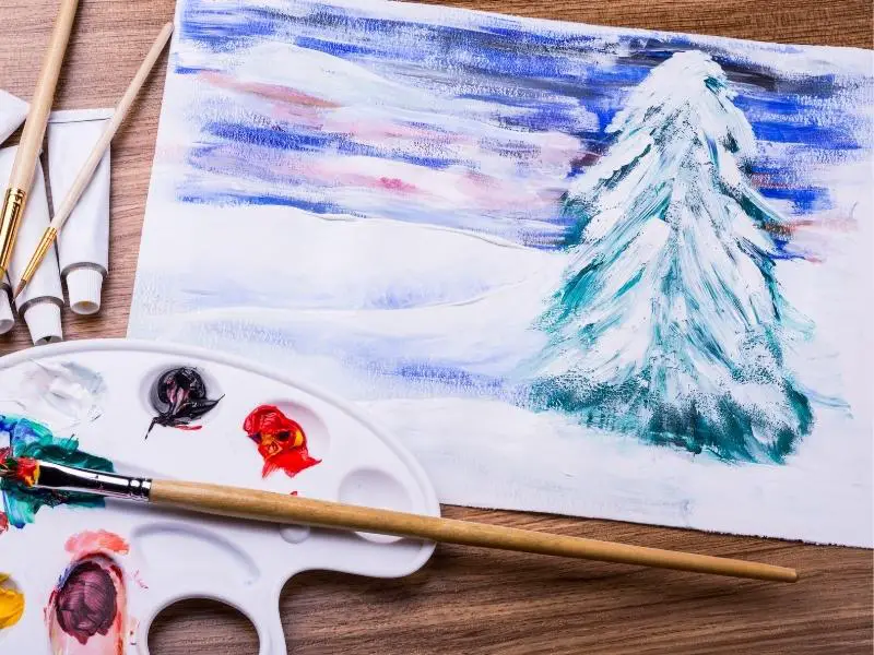 Winter Painting Ideas for Beginners