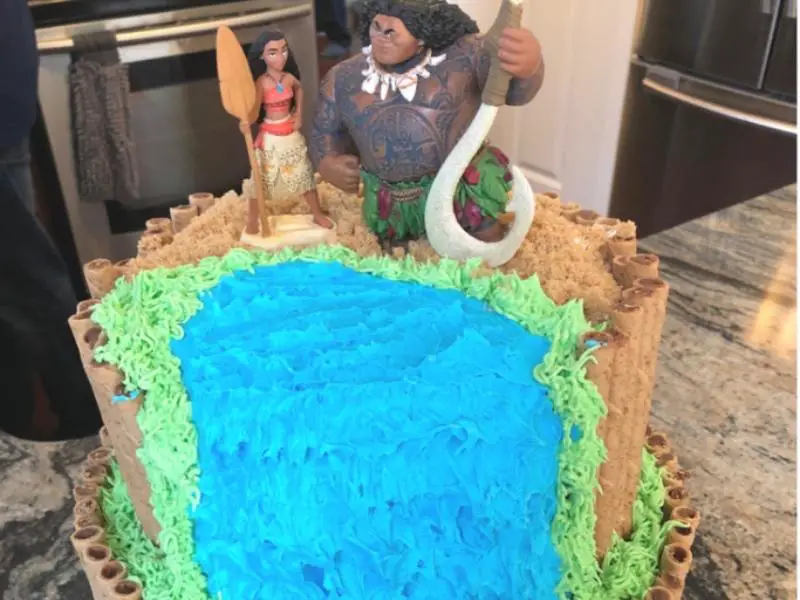 moana birthday cake