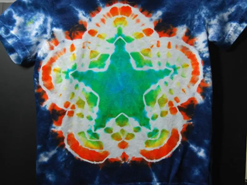 Five-Pointed Star Tie Dye