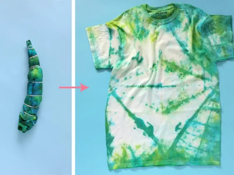 V Tie Dye Pattern