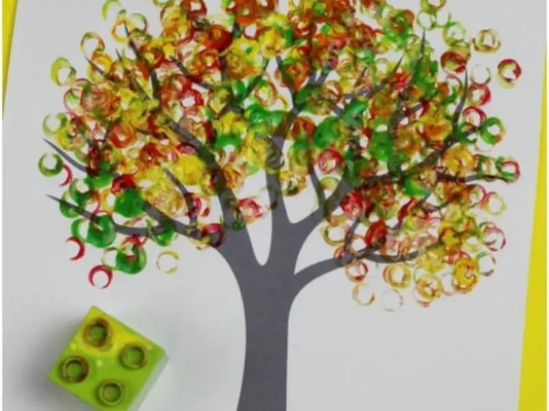 Autumn Tree Painting for Kids