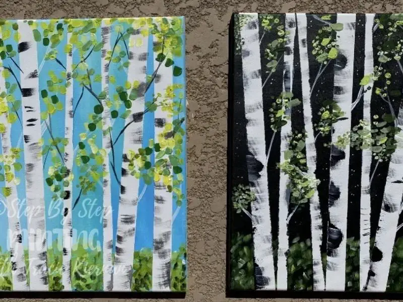 Birch Tree Painting