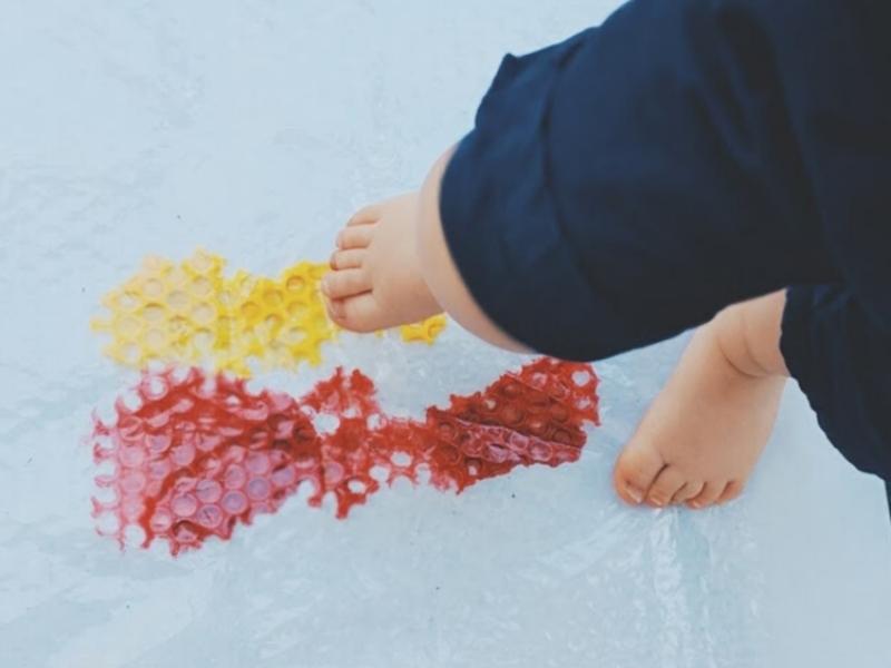 Bubble Wrap Sensory Paint