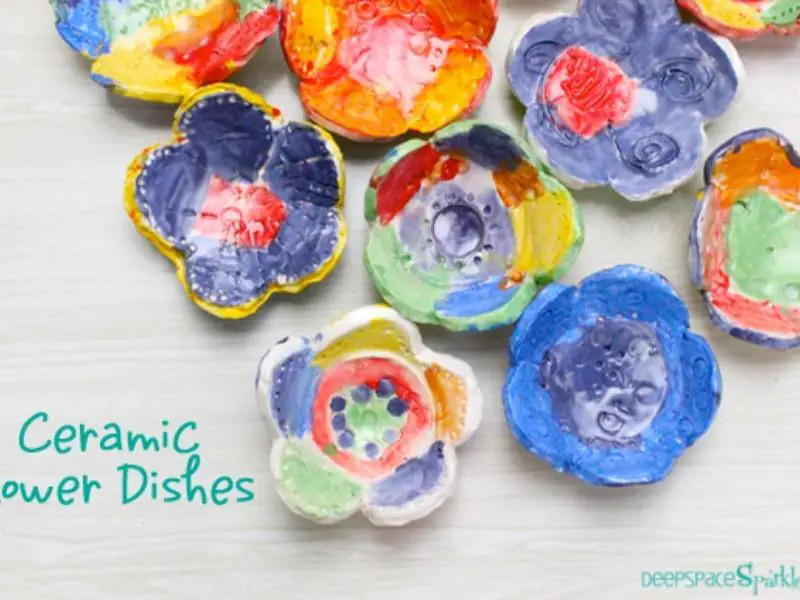 Ceramic Flower Dishes