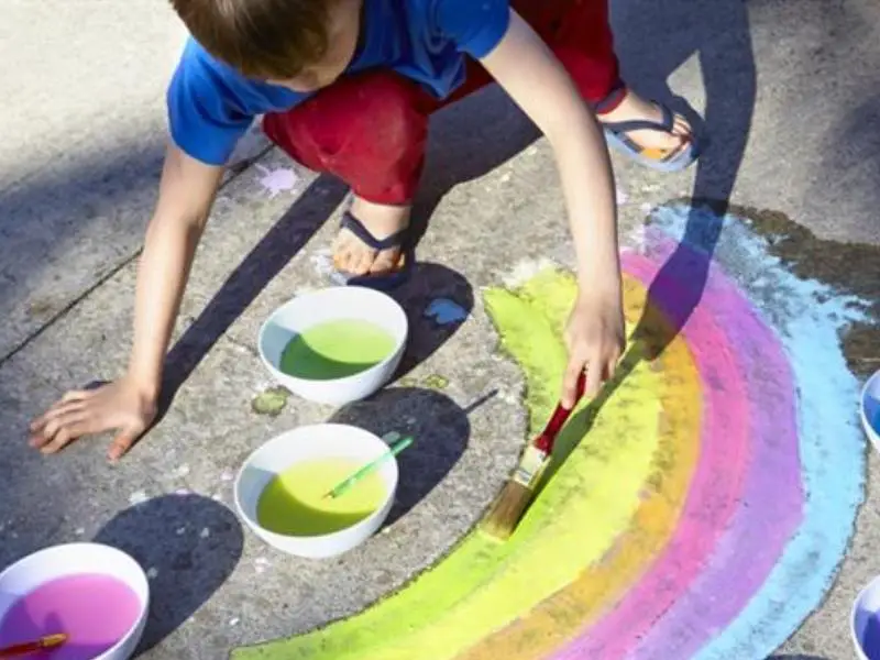 DIY Sidewalk Chalk Paint