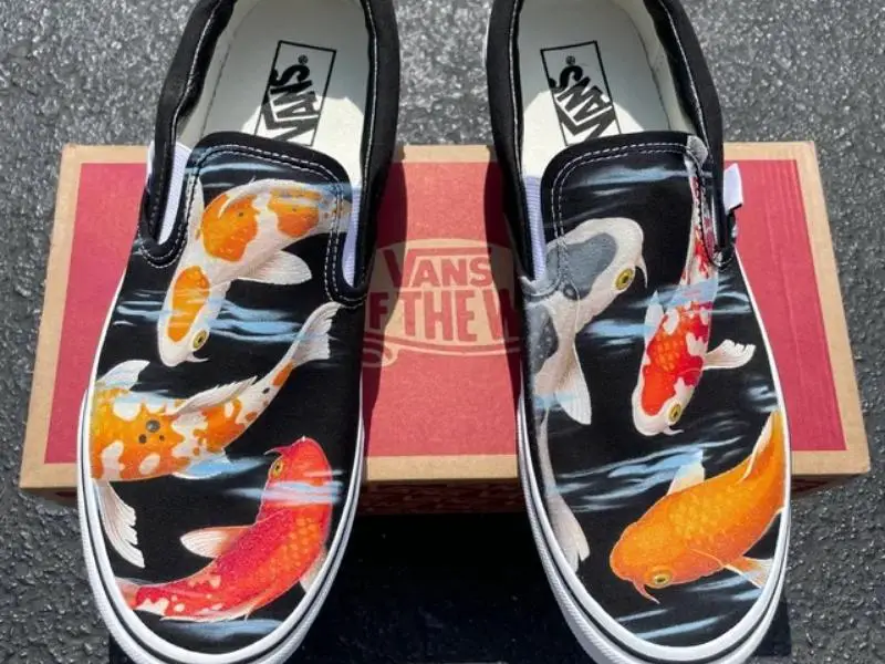 Painted vans clearance shoes