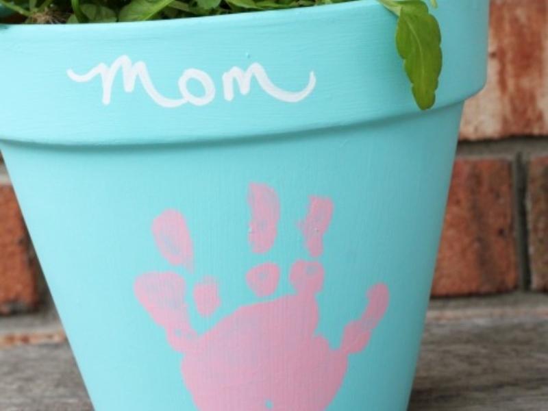 Handprint Flower Pot