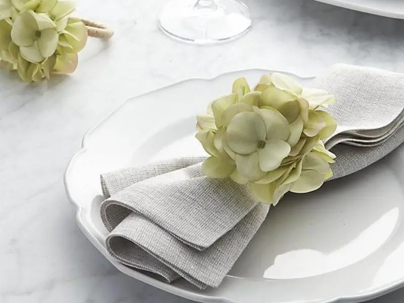 Hydrangea Napkin Rings