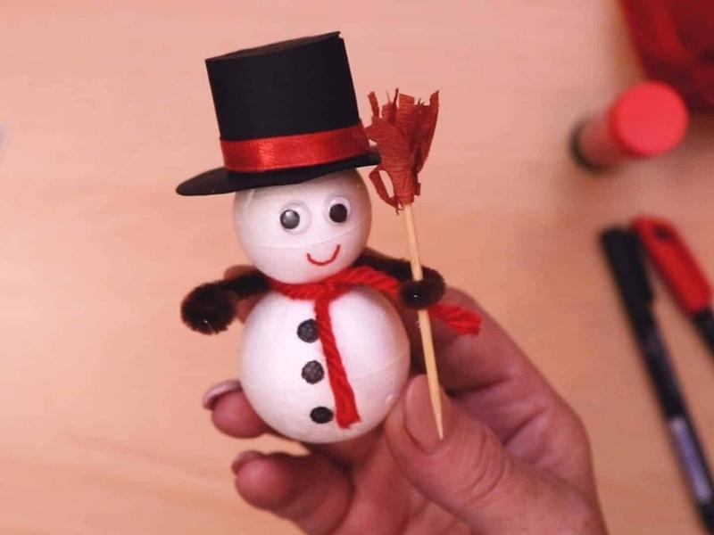 Make a Styrofoam Snowman