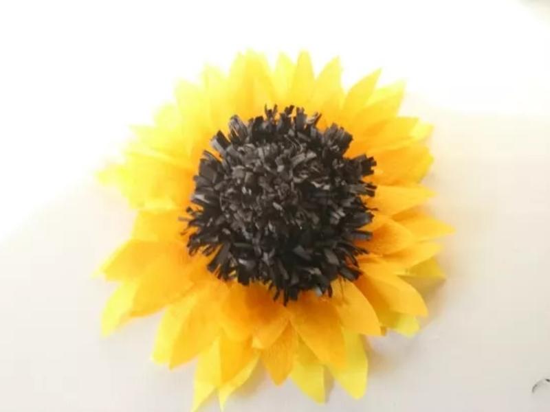 Pretty Crepe Sunflowers