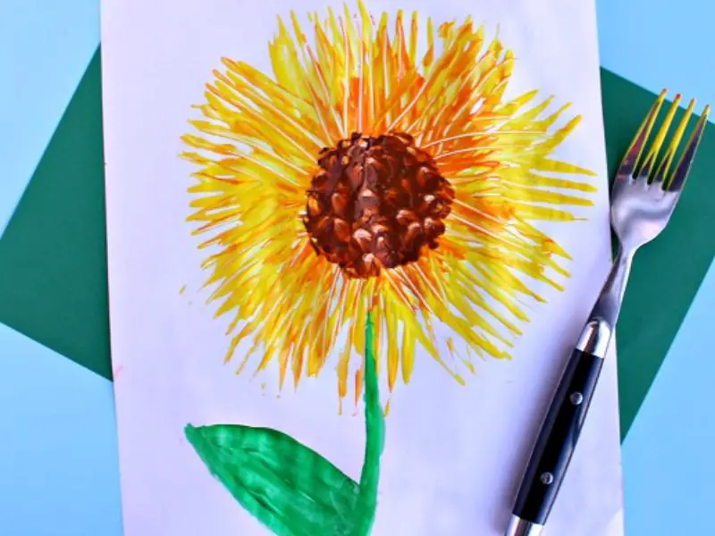 Simple Fork Sunflower