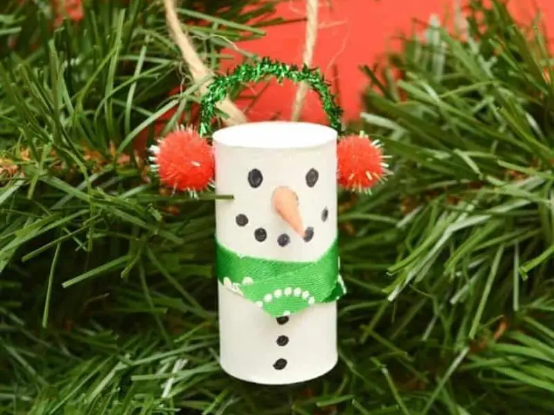 Snowman Wine Cork Ornaments