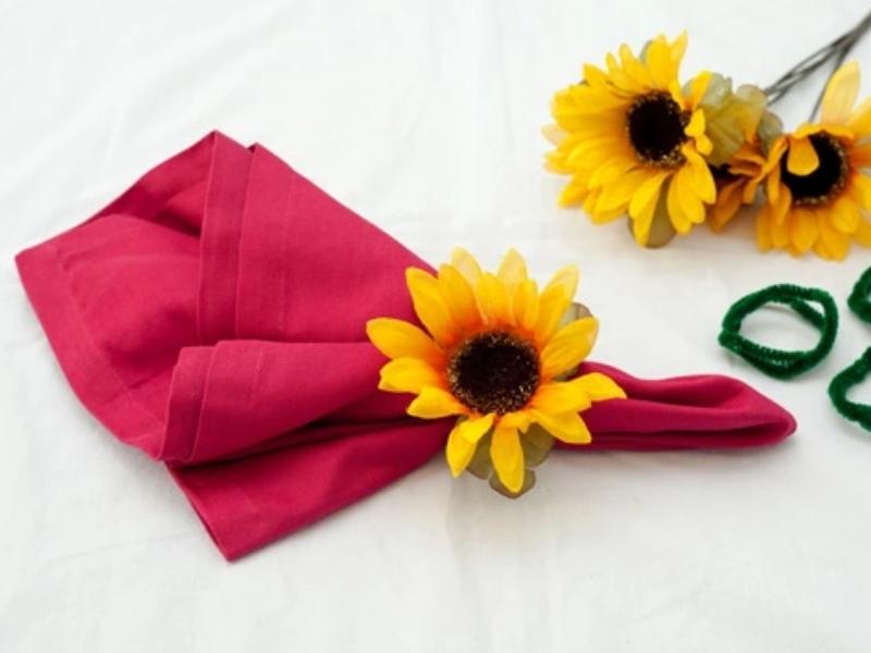 Sunflower Napkin Ring