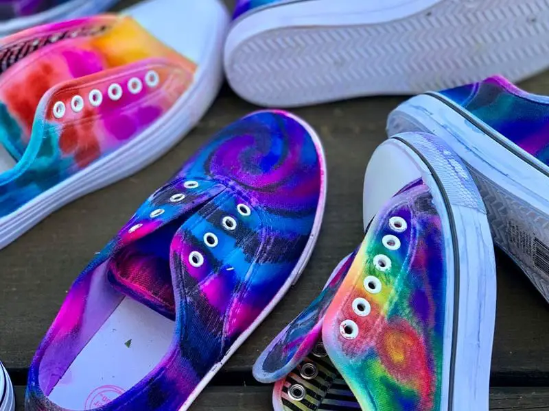 Tie-Dye Sharpie Shoes