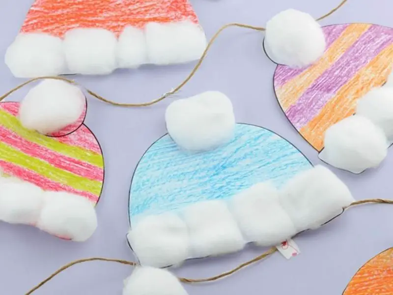 Winter Hat Craft for Kids