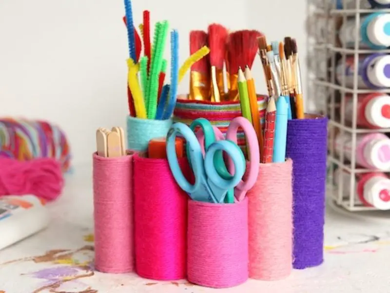 Yarn Wrapped Organizer