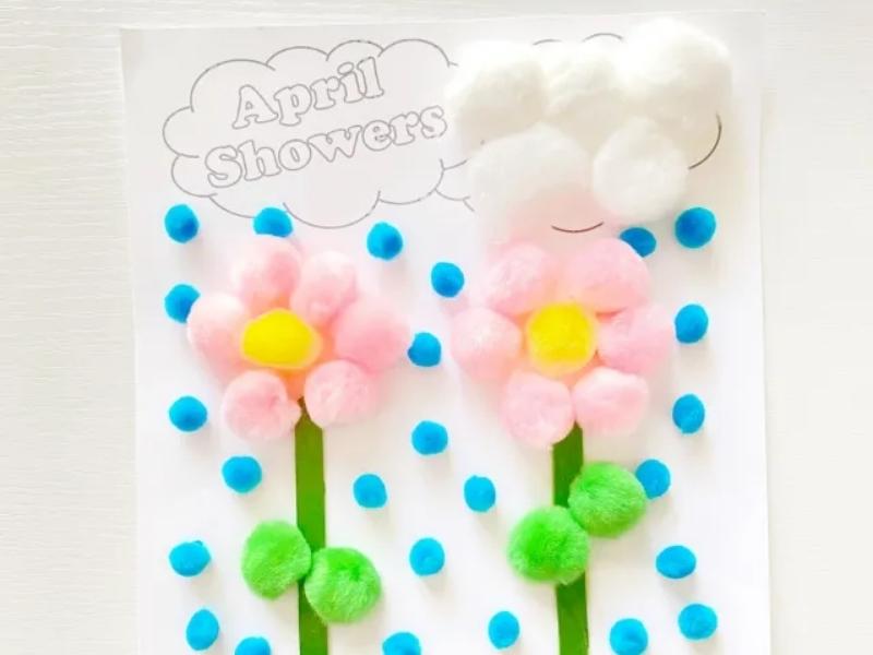 April Showers Bring May Flowers Craft