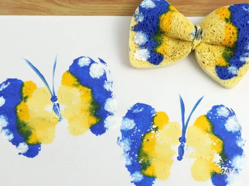 Butterfly Printing With Sponges
