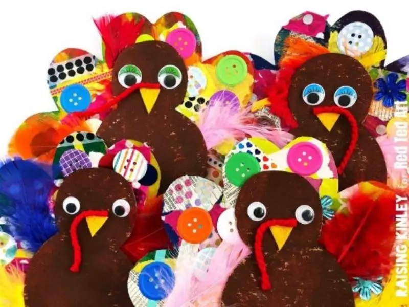 Cardboard Turkey Craft for Preschoolers 