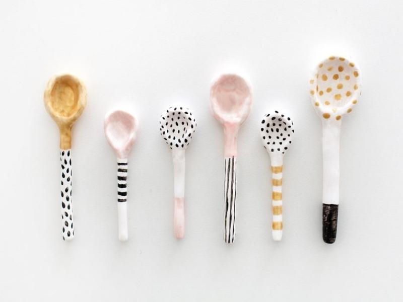 Clay Salt Spoons