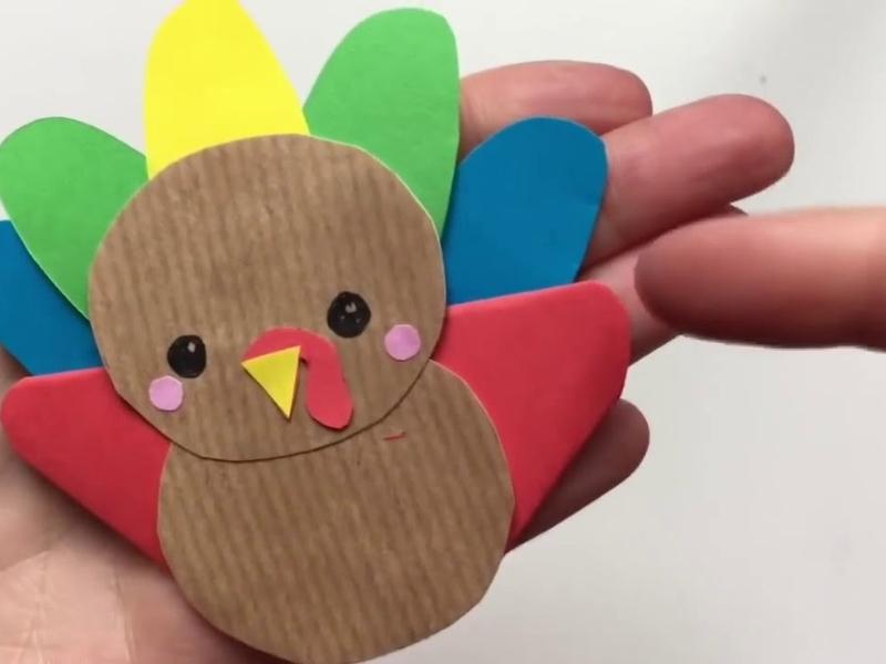 DIY Turkey Bookmark