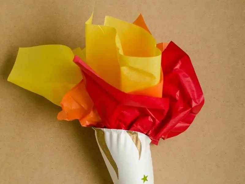 Easy Olympic Torch Craft for Kids
