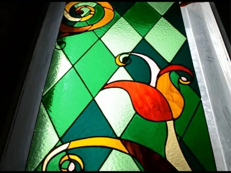Green DIY Stained Glass Window