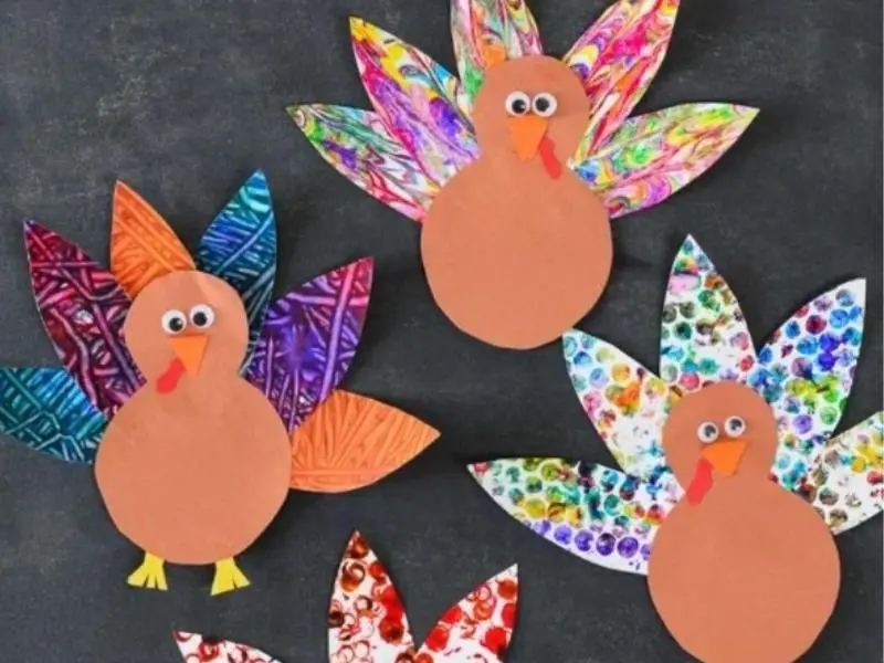 Marbled Paper Turkeys