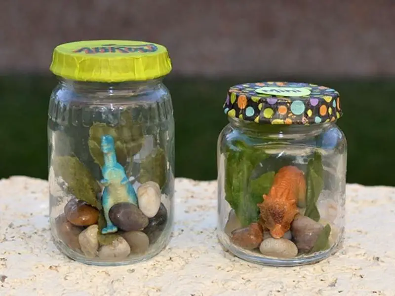Mini Dinosaur Jar Craft