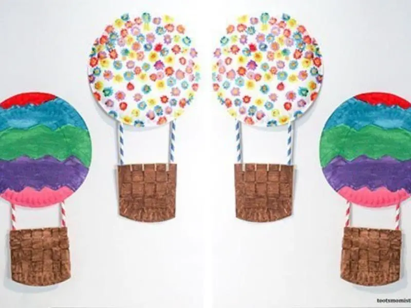 Paper Plate Hot Air Balloon Craft