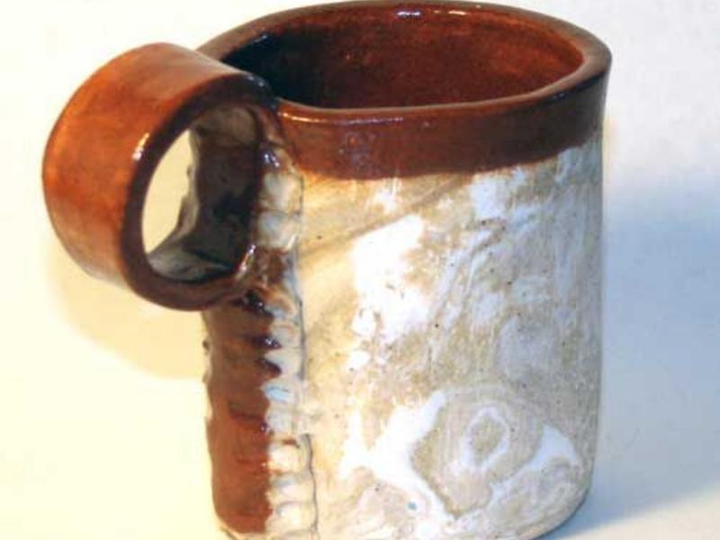 Slab-Built Pottery Mug