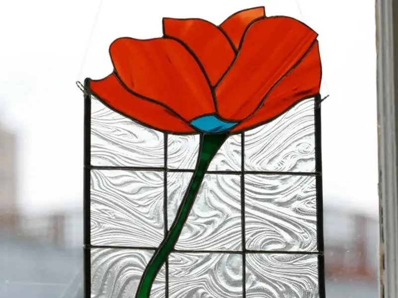 Small Floral Stained Glass