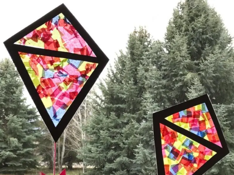 Stained Glass Kite Craft
