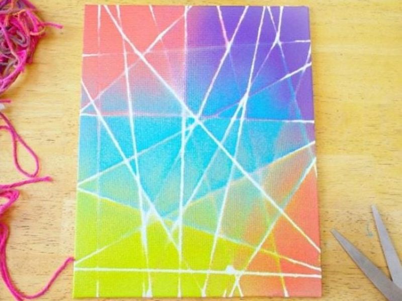 String Art on Canvas Painting Ideas