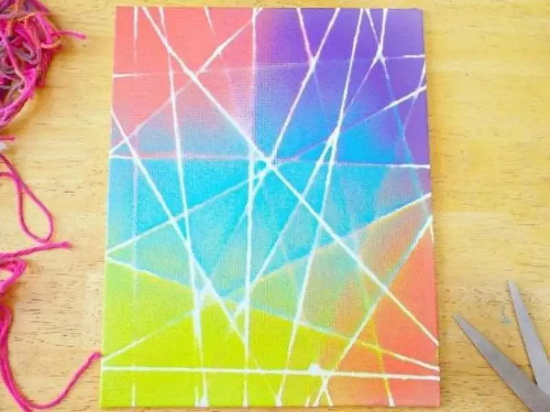 String Art on Canvas Painting Ideas