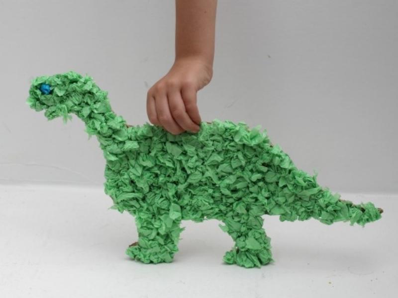 Tissue Paper Dinosaur